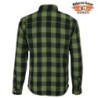 BGA Boston HD Flanell Motorrad Shirt Army Grün/Schwarz