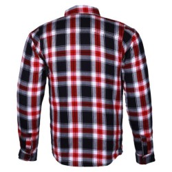 BGA Timber HD Motorrad Shirt Rot/Weiß/Schwarz