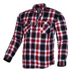 BGA Timber HD Motorrad Shirt Rot/Weiß/Schwarz