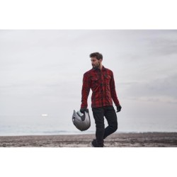 SHIMA RENEGADE MEN 2 Motorrad Shirt für Männer mit Armored Shirt Rot