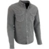 Milwaukee Leder MPM1621 Herren Grau Flanell Biker Shirt