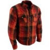 Milwaukee Leder MPM1641 Herren Plaid Flanell Motorrad Shirts