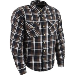 Milwaukee Leder MPM1643 Herren Plaid Flanell Approved Armo Shirt