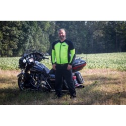 Airtex™ – Mesh Armored Motorradshirt – Hi-Vis Gelb