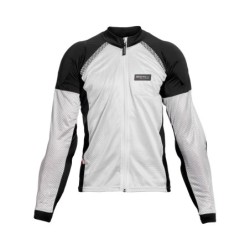 Airtex™ – Mesh Armored Motorradshirt – Schwarz und Weiß