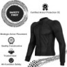 ALPHA CYCLE GEAR Motorrad Shirt Rüstung Mesh Shirt für Männer und Frauen