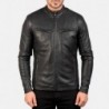 Schwarze Lederjacke von Ionic