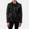 Legacy-Bikerjacke aus schwarzem Leder