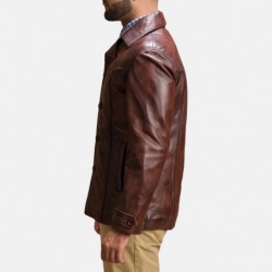 Vincent Alley braune Lederjacke