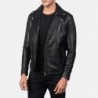 Noah schwarze Leder-Bikerjacke