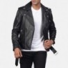 Schwarze Bikerjacke aus Leder von Allaric Alley