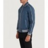 Blaue Collegejacke aus Leder von Cooper