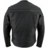 Milwaukee Leather LKM1725 Lederjacke,sportlich,Crossover-Motorradjacke