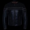 Milwaukee Leather LKM1725 Lederjacke,sportlich,Crossover-Motorradjacke