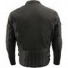 Milwaukee Leather SH1010 Herren Lederjacke- Scooter,belüftet,Schwarz