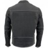 Milwaukee Leather MLM1536 Herren Vintage Grau Triple Vent Lederjacke