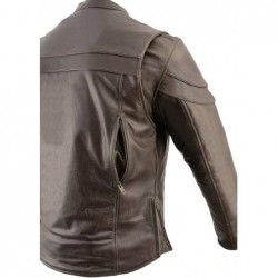 Milwaukee Leather ML1408RT Herren-Wildsport-Lederjacke im Vintage