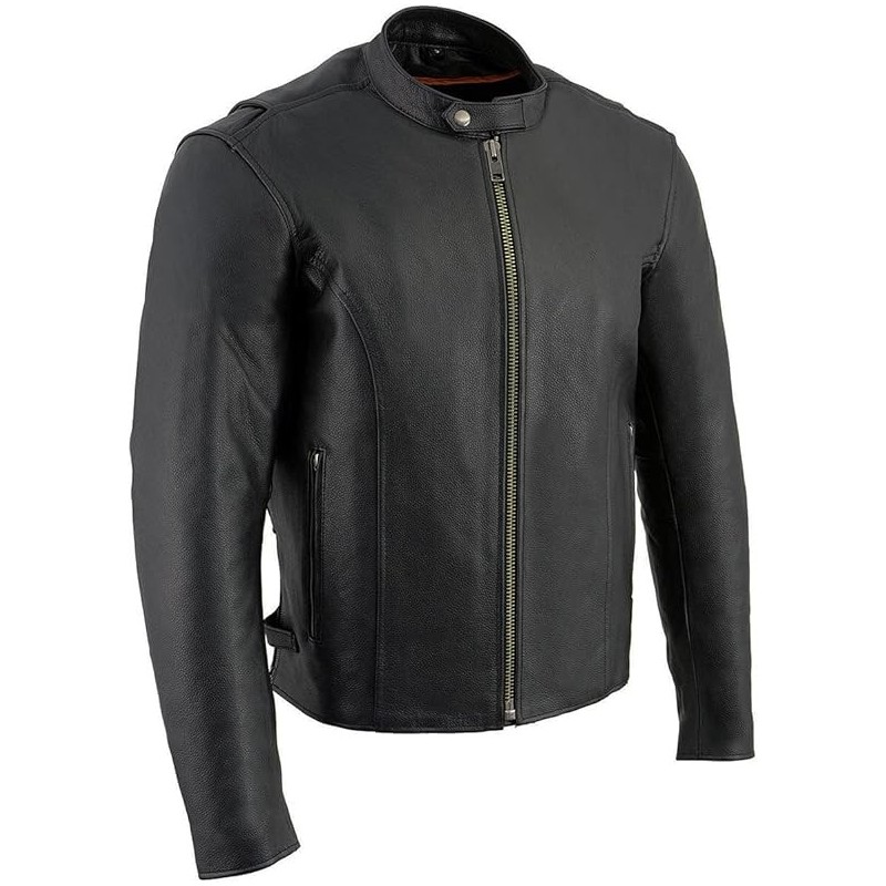 Milwaukee Leather LKM1710 -Motorradjacke im klassischen Scooter-Stil