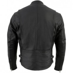 Milwaukee Leather LKM1710 -Motorradjacke im klassischen Scooter-Stil