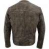 Milwaukee Leather MLM1550 Herren-Motorradjacke, belüftet, Leder