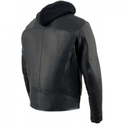 Milwaukee Leather MLM1552 Herren-Motorradjacke aus Leder,mit Kapuze,belüftet