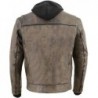 Milwaukee Leather MLM1538 Distressed Brown Leather Vented Jacket