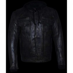 Milwaukee Leather MLM1538 Distressed Brown Leather Vented Jacket