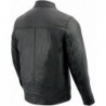 Milwaukee SFM1866 Herren-Lederjacke, klassisch, schwarz, Moto