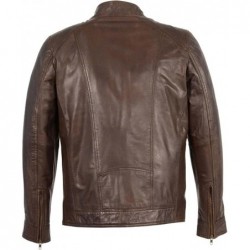 Milwaukee Leather SFM1860 Herren Lammfell Saddle Moto Lederjacke