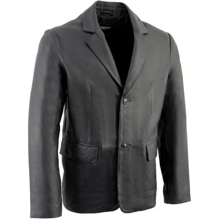 Milwaukee Leather SFM1865 Klassische Lederjacke für Herren, Schwarz