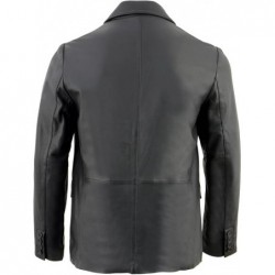 Milwaukee Leather SFM1865 Klassische Lederjacke für Herren, Schwarz