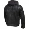 Milwaukee Leather Premium Leather Fashion Casual Jacken with Hoodie