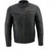 Milwaukee SFM1806 Herren-Motorradjacke mit Euro-Kragen und Seitennaht