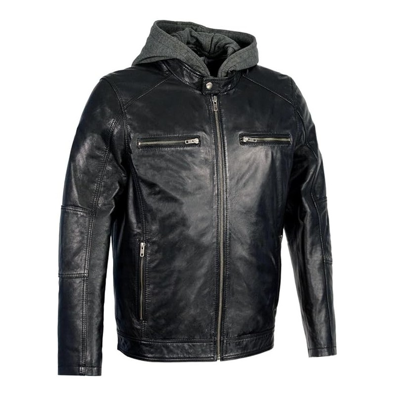 Milwaukee SFM1850 Snap Kragen Motorrad Stil Mode Casual Lederjacke