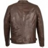 Milwaukee Leather SFM1840 Herren Lederjacke mit Druckknopfkragen