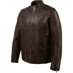 Milwaukee Leather Vintage SFM1803 Herren-Modejacke aus braunem Leder