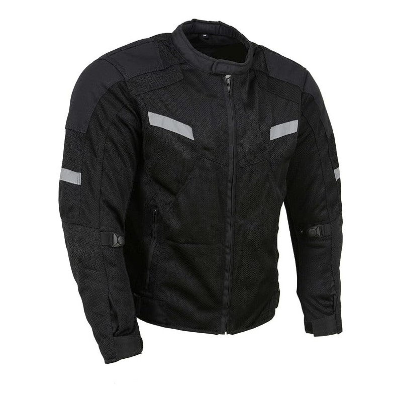 Milwaukee Leather MPM1792 Motorradjacke für Herren, Ganzjahresjacke