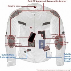 Milwaukee Leather MPM1792 Motorradjacke für Herren, Ganzjahresjacke