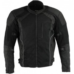 Milwaukee Performance MPM1793 Herren Racer Jacke mit Rüstung, Schwarz