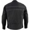 Milwaukee Leather MPM1740 Herren belüftete Textiljacke mit Reflexstreifen