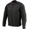 Milwaukee Leather MPM1740 Herren belüftete Textiljacke mit Reflexstreifen