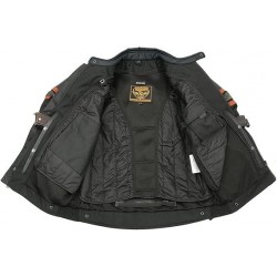 Milwaukee Leather MPM1751 Textil-Motorradjacke mit Panzerung