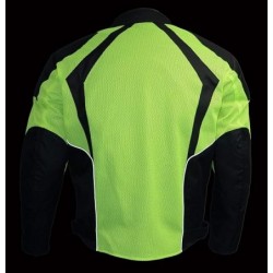 Milwaukee Leather gepanzerte Mesh-Motorradjacke, Ganzjahres-Reitjacke