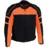 Milwaukee Leather MPM1791 Motorradjacke für Herren, gepanzertes Textil