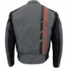 Milwaukee Leather Herren-Rennjacke aus gepanzertem Mesh,Fahrradjacken