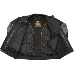 Milwaukee Leather Herren-Rennjacke aus gepanzertem Mesh,Fahrradjacken