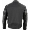 Milwaukee Leather MPM1735 Herren Scooter Jacke Textil Schwarz