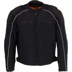 Milwaukee Leather Gepanzerte Textil-Motorradjacke – alle Jahreszeiten