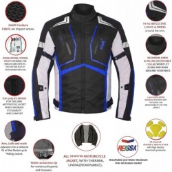 Motorradjacke für Herren, Textil, Motorrad,CE-gepanzert, wasserdicht