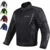 Netz-Motorradjacke für Herren,zum Reiten,Rennen,gepanzert,Schwarz